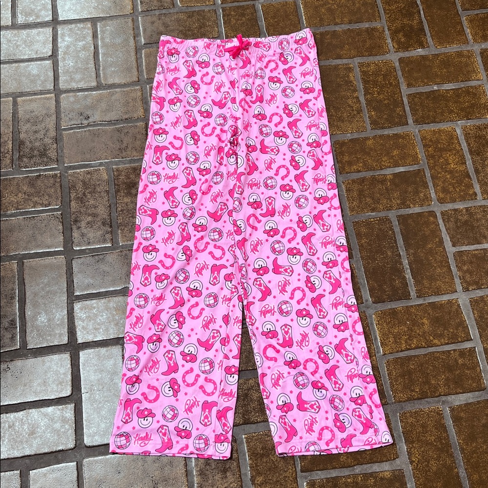 Pink Cowgirl Disco High Rise Lounge/Pajama Pants